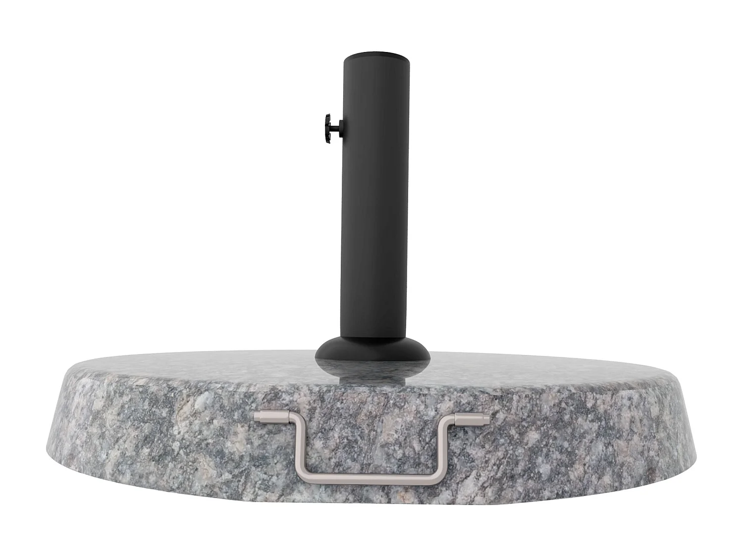 Pietra - Base pour parasol de jardin ronde diamètre 45 cm 25 Kg en pierre grise