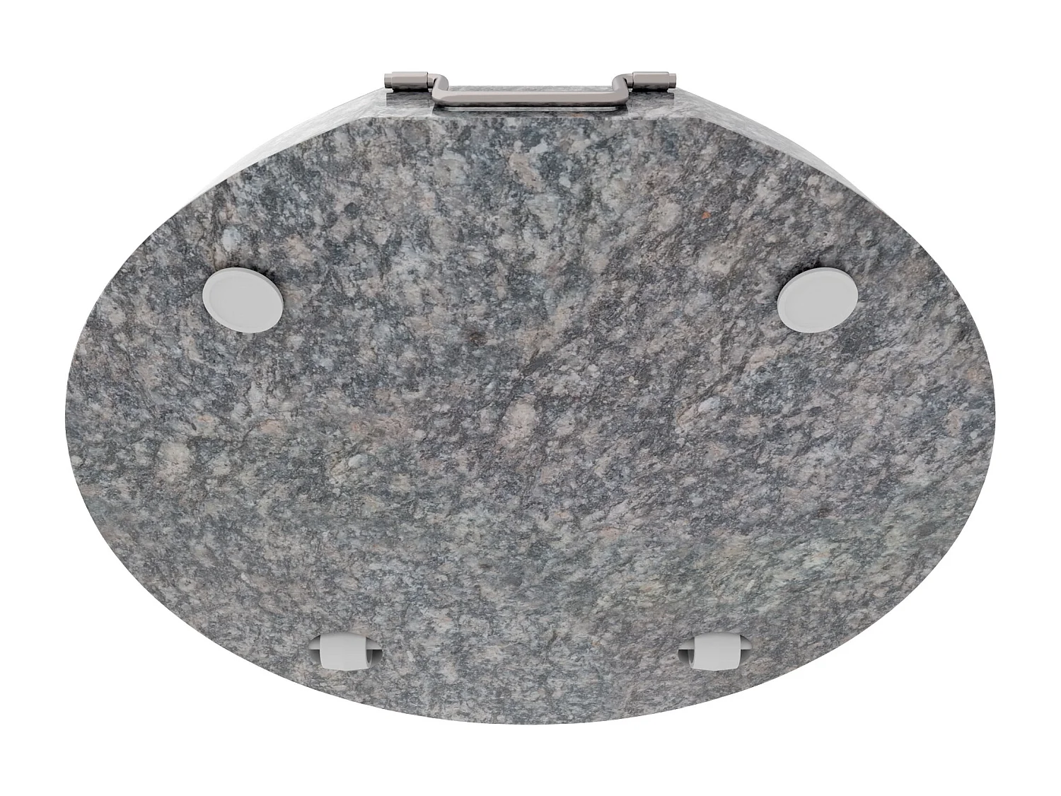 Pietra - Base pour parasol de jardin ronde diamètre 45 cm 25 Kg en pierre grise