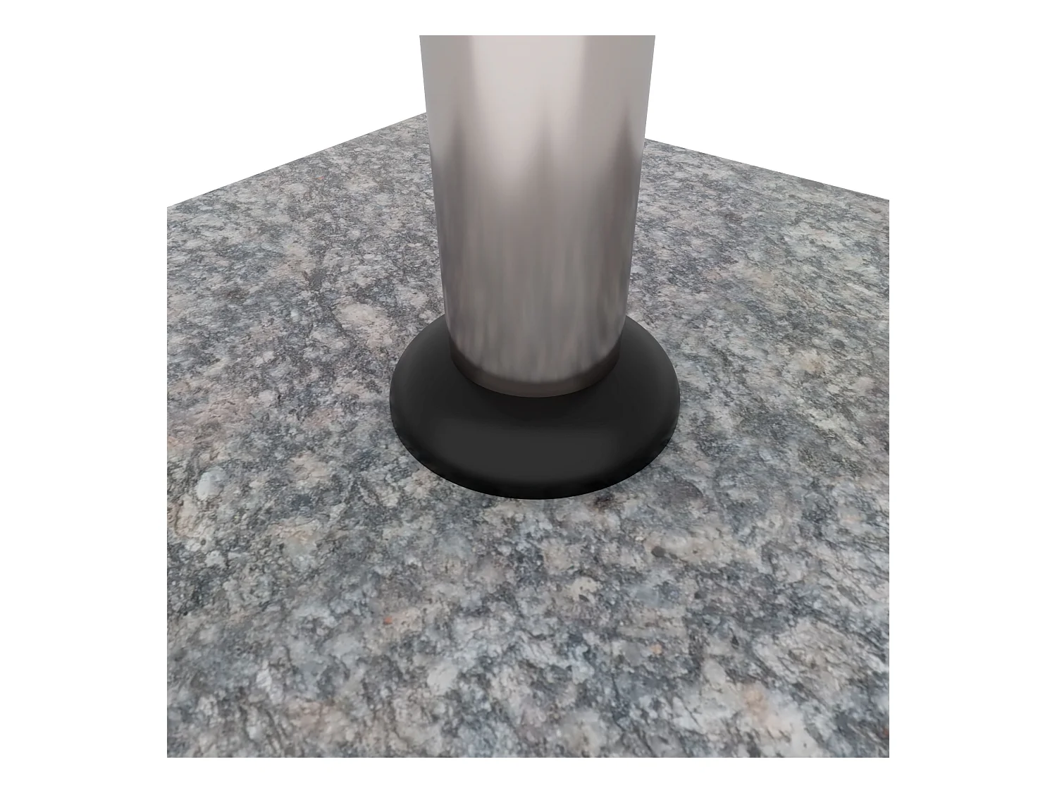 Gravita - Base per Ombrellone da Giardino Quadrato 45x45 cm 35 Kg in Pietra con Ruote Grigio