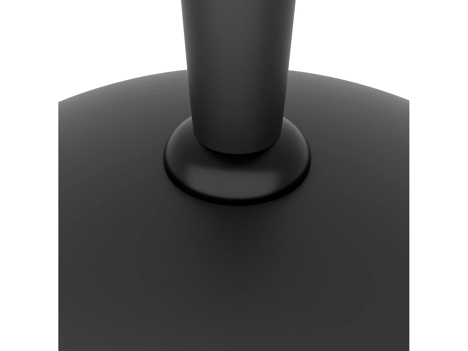 Radika - Base redonda para guarda-sol de jardim diâmetro 51 cm 25 kg em cimento preto