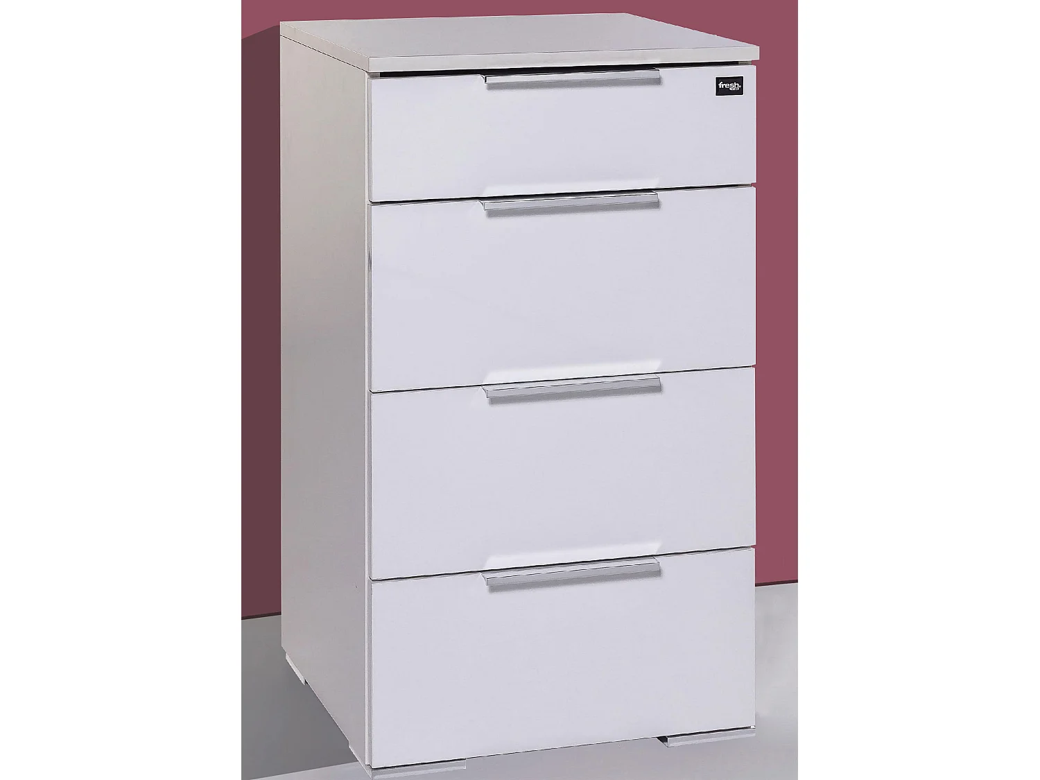 NACHTKOMMODE Level up weiß 41 / 41 / 74cm