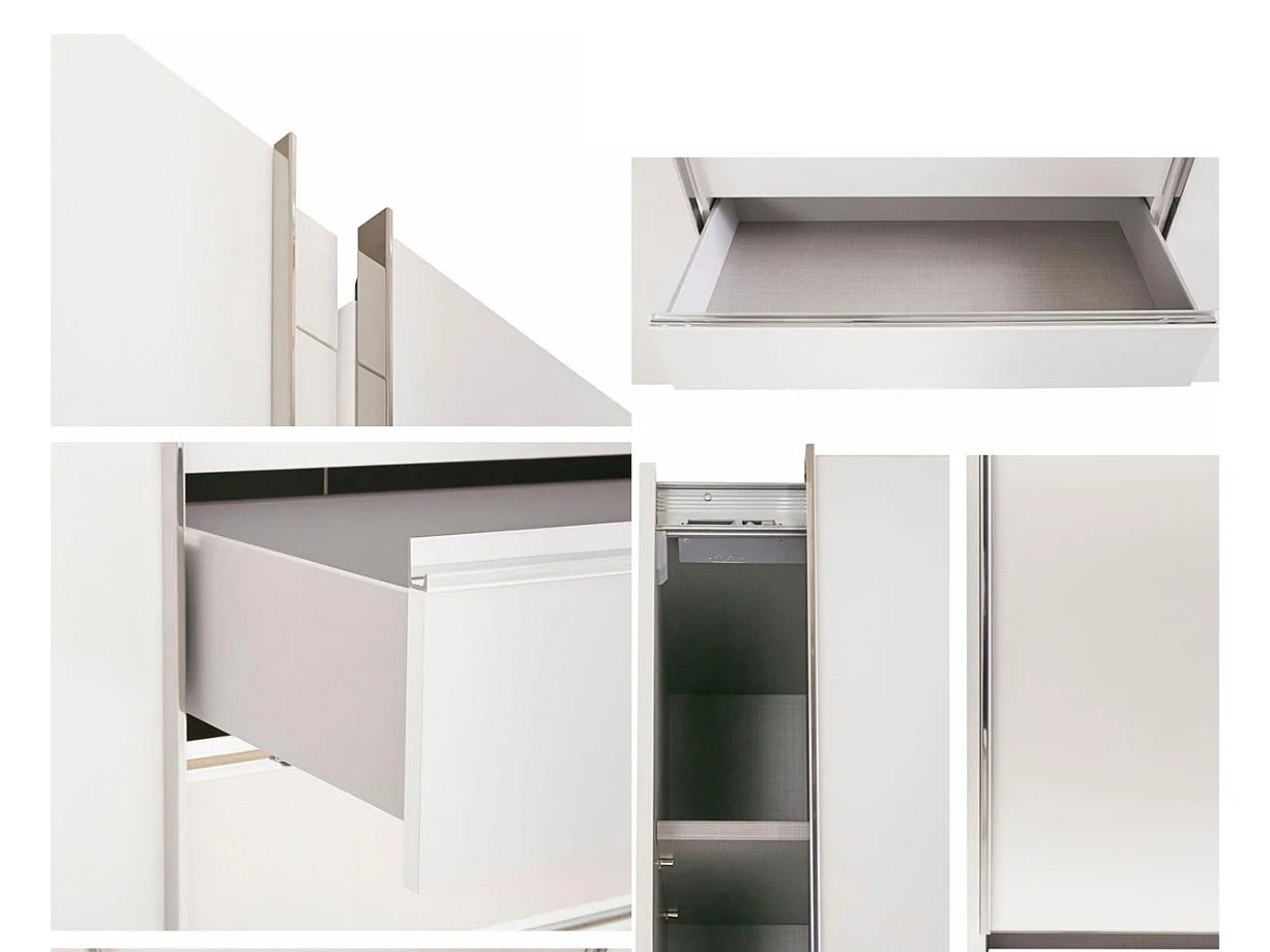 SCHWEBETÜRENSCHRANK Magie weiß 300 / 65 / 236cm