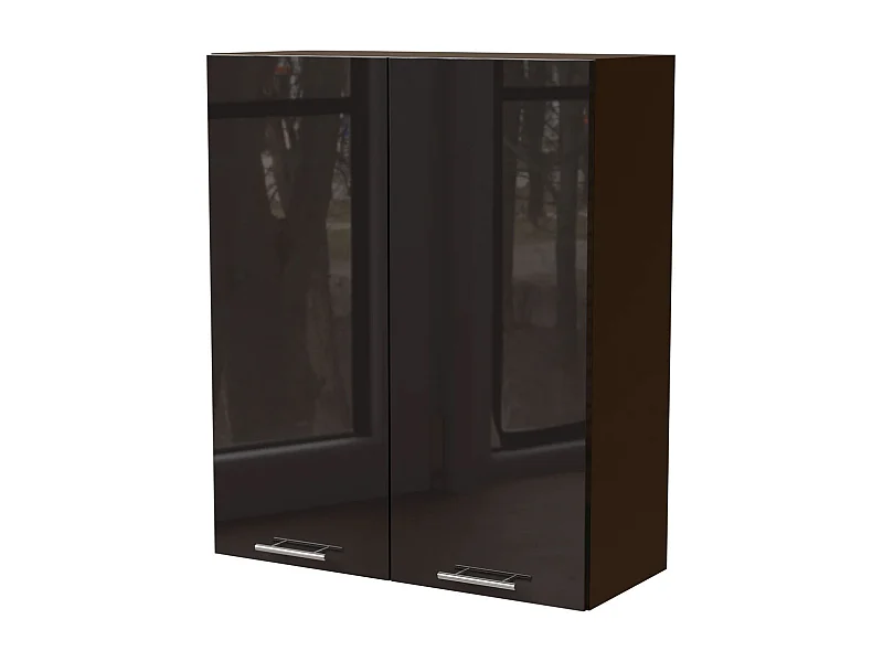 KÜCHENHÄNGESCHRANK Essen W4/80 Schwarz Hochglanz / Lava Matt 80 / 32,5 / 96cm