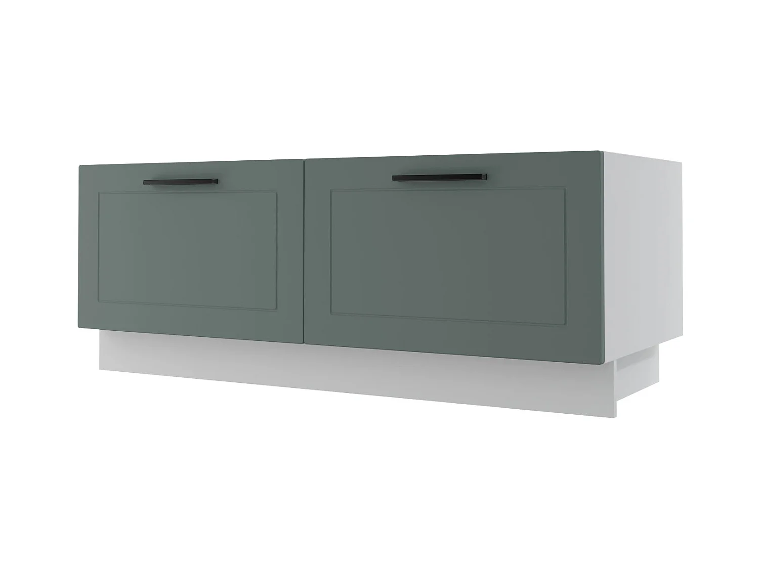 KÜCHENBANK Kvantum D2A/120 Mint Matt / Weiß Matt 120 / 50 / 46cm
