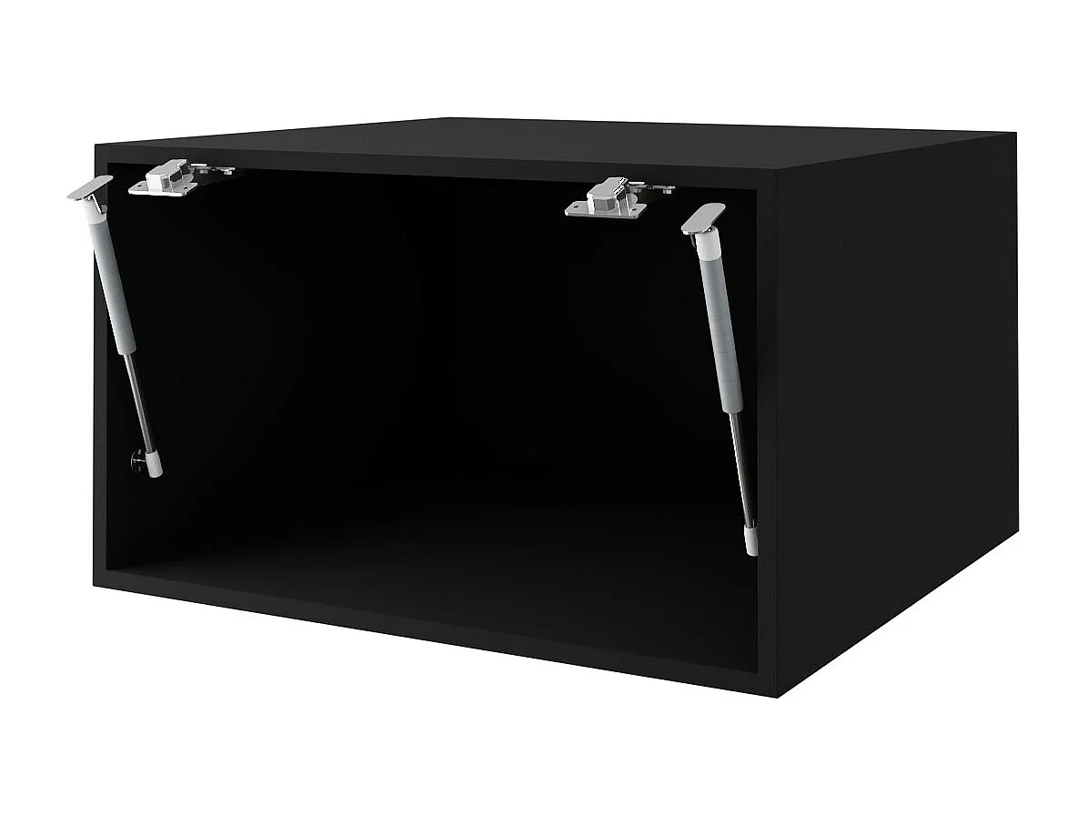 AUFSATZSCHRANK Essen W6B/60 Graphit Hochglanz / Schwarz Matt 60 / 59 / 36cm