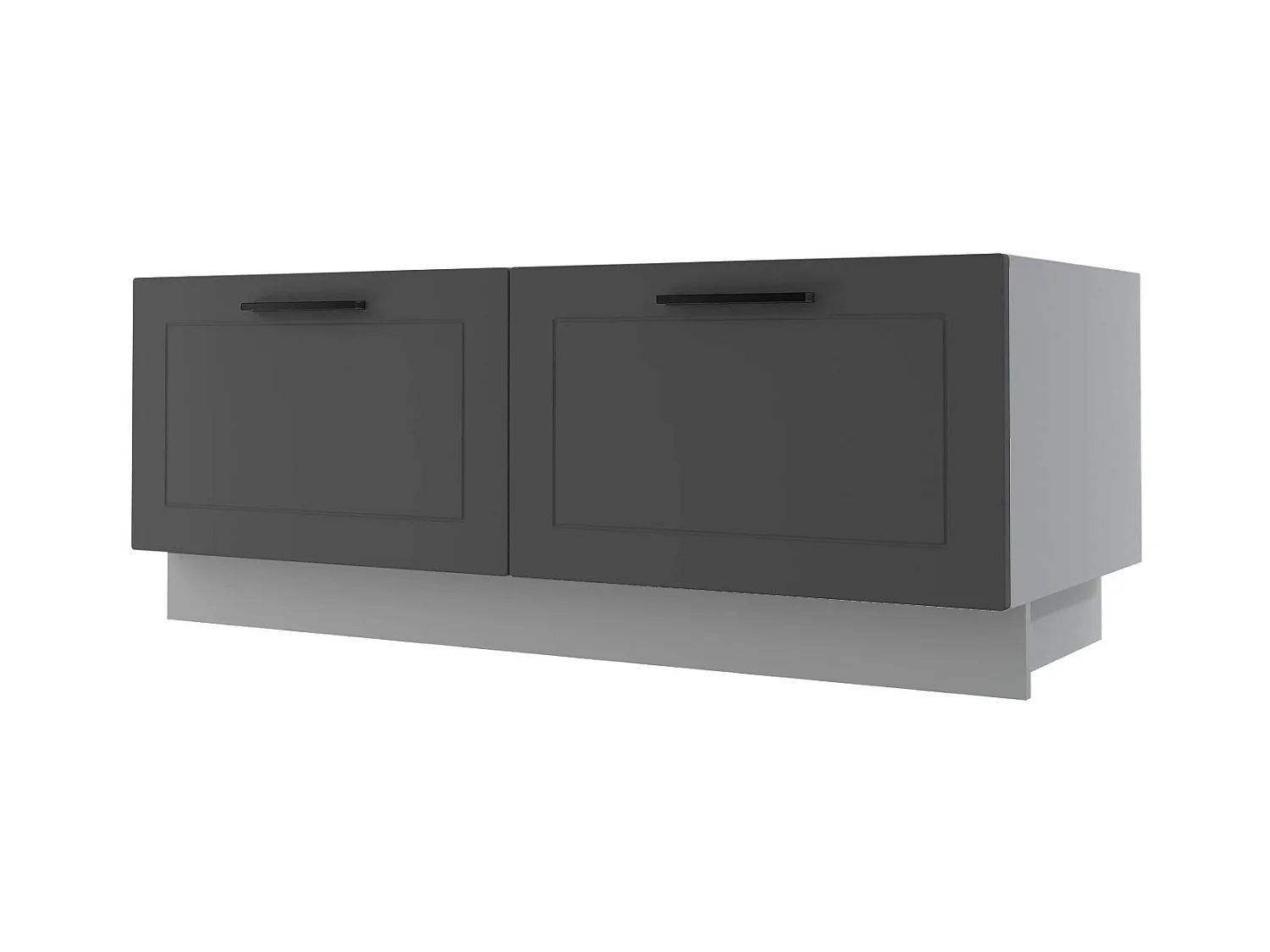 KÜCHENBANK Kvantum D2A/120 Graphit Matt / Grau Matt 120 / 50 / 46cm