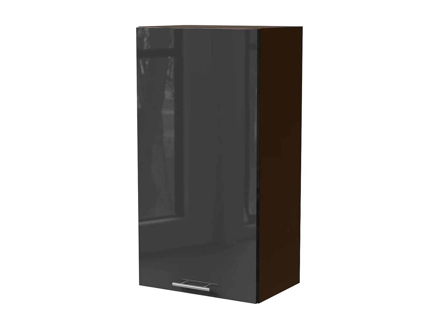 KÜCHENHÄNGESCHRANK Essen W4/50 Graphit Hochglanz / Lava Matt 50 / 32,5 / 96cm