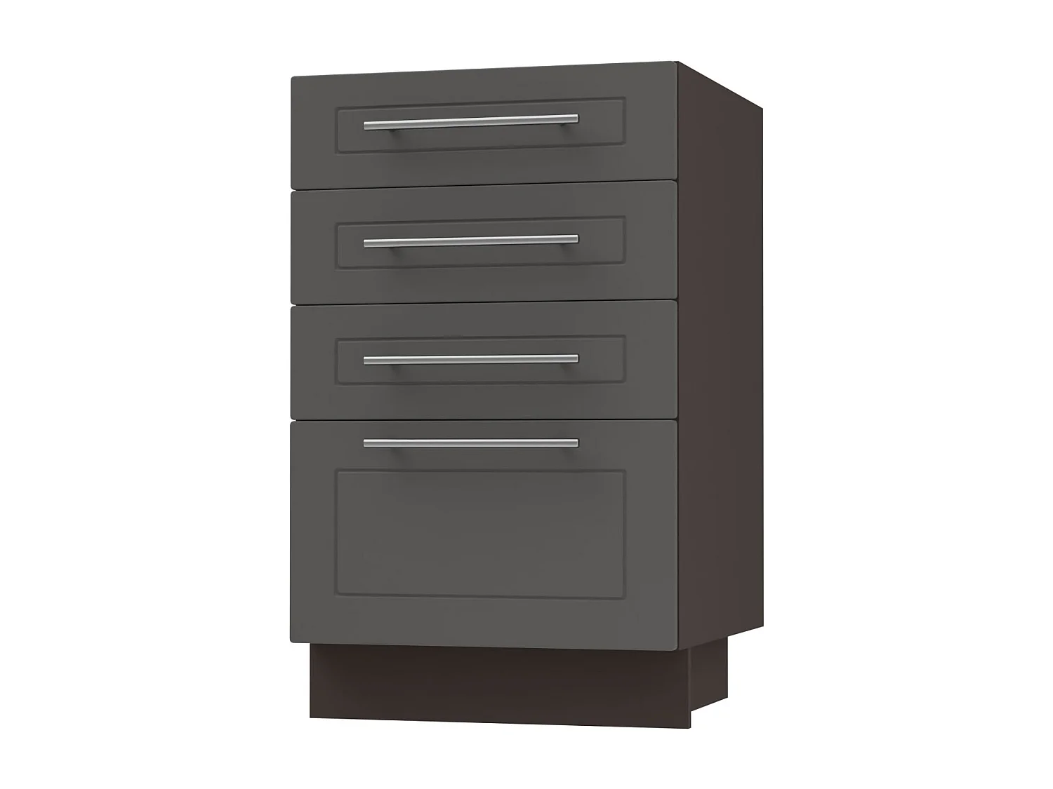 SCHUBLADENUNTERSCHRANK Kvantum D4A/40 Graphit Matt / Lava Matt 40 / 50 / 82cm