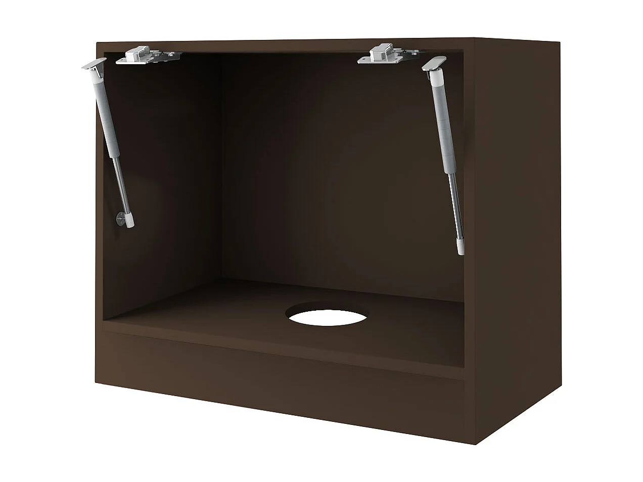 WRASENSCHRANK Essen W8/60 Weiß Hochglanz / Eiche Artisan Matt 60 / 32,5 / 50cm