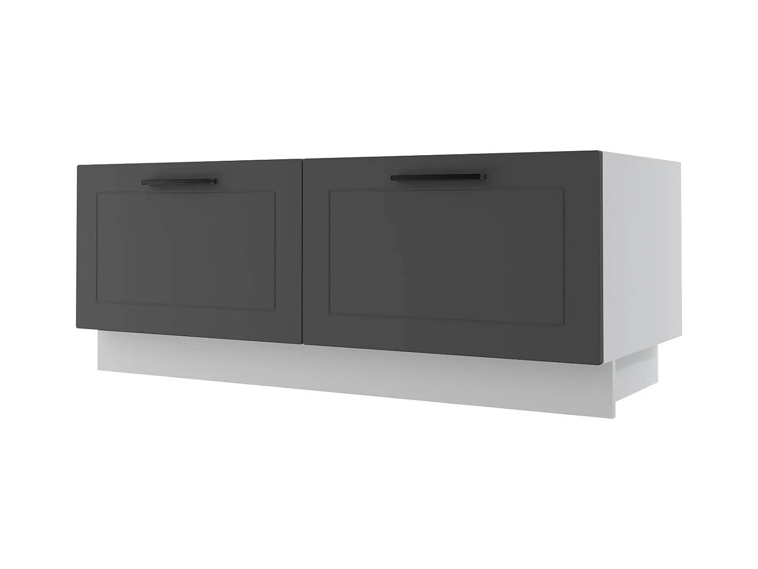 KÜCHENBANK Kvantum D2A/120 Graphit Matt / Weiß Matt 120 / 50 / 46cm