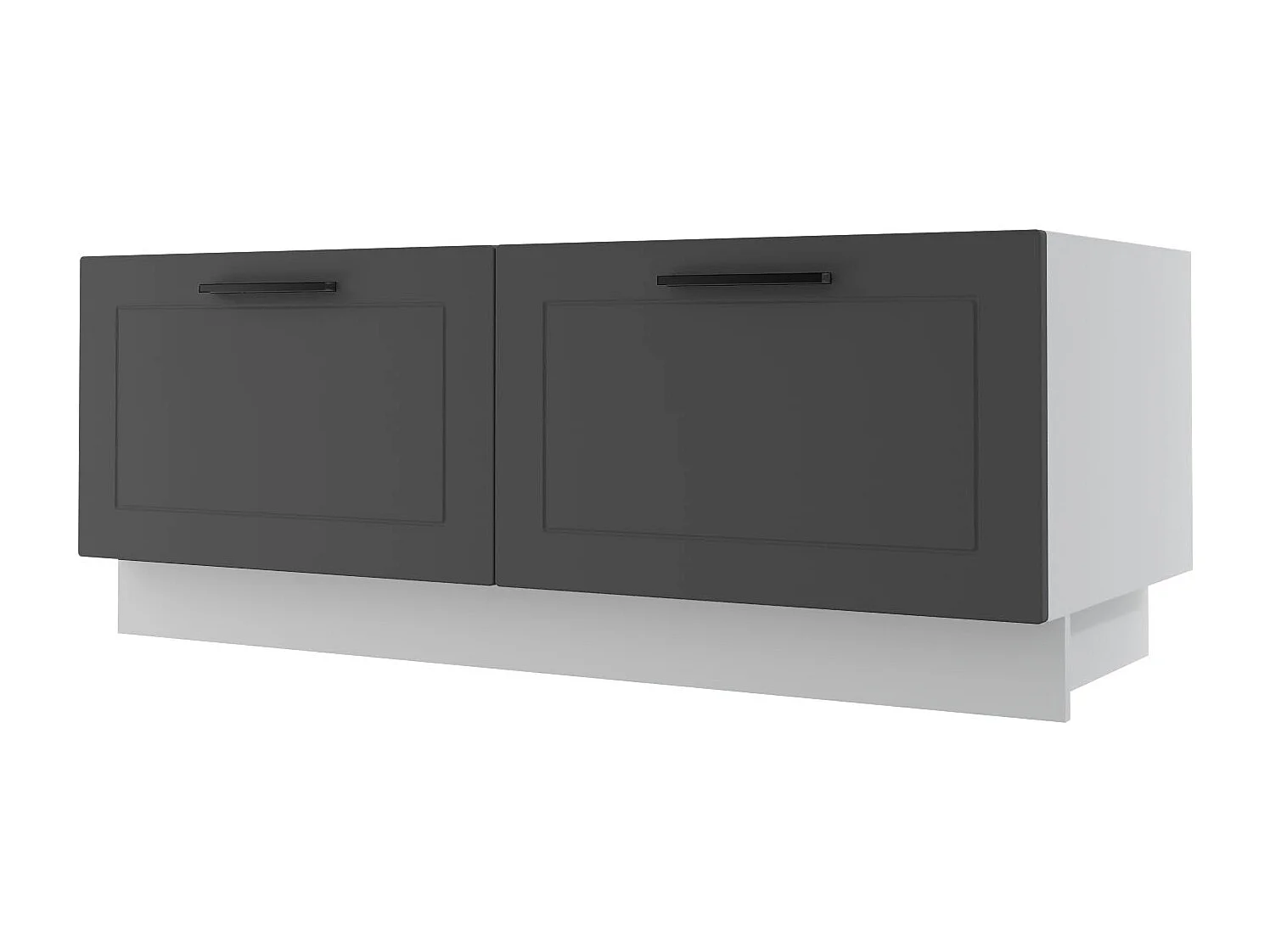 KÜCHENBANK Kvantum D2A/120 Graphit Matt / Weiß Matt 120 / 50 / 46cm