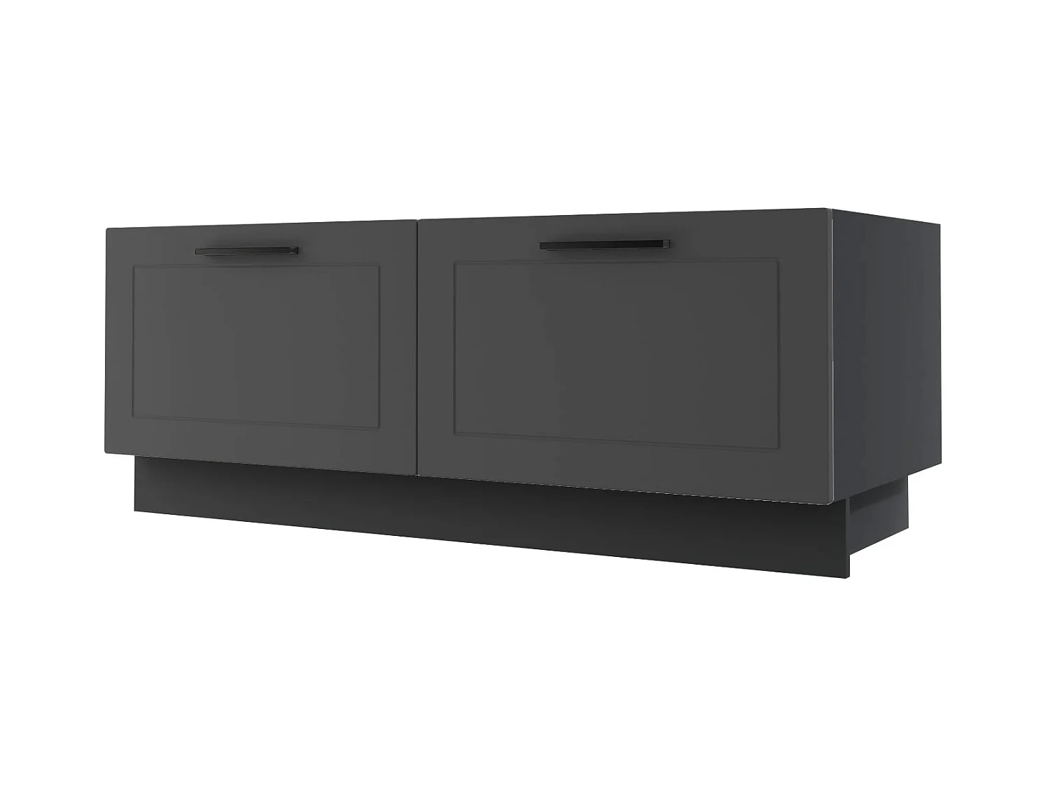 KÜCHENBANK Kvantum D2A/120 Graphit Matt / Schwarz Matt 120 / 50 / 46cm