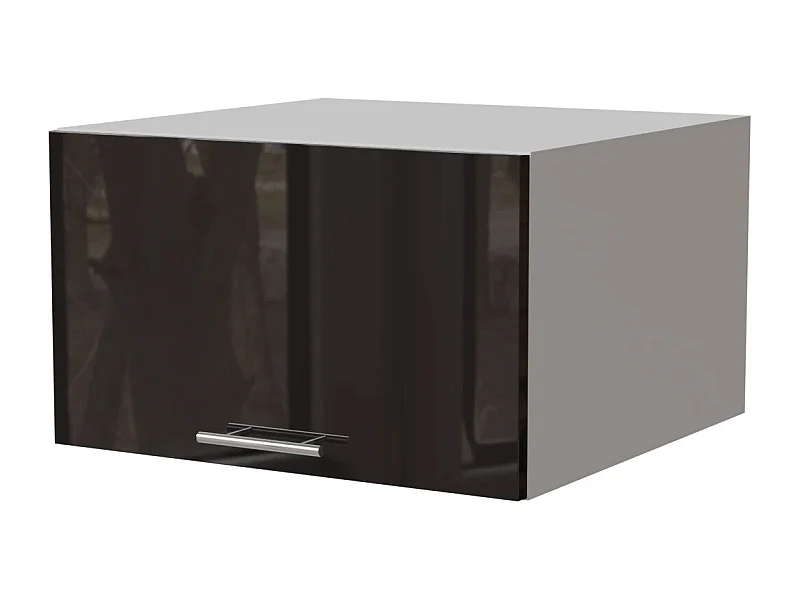 AUFSATZSCHRANK Essen W6B/60 Schwarz Hochglanz / Weiß Matt 60 / 59 / 36cm