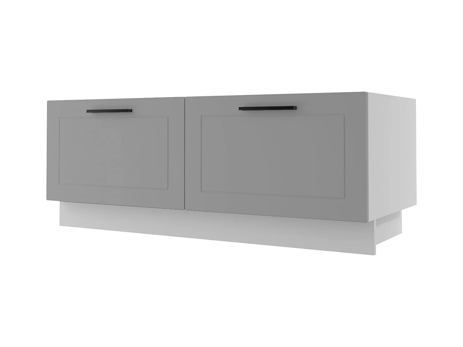 KÜCHENBANK Kvantum D2A/120 Dust Grey Matt / Weiß Matt 120 / 50 / 46cm
