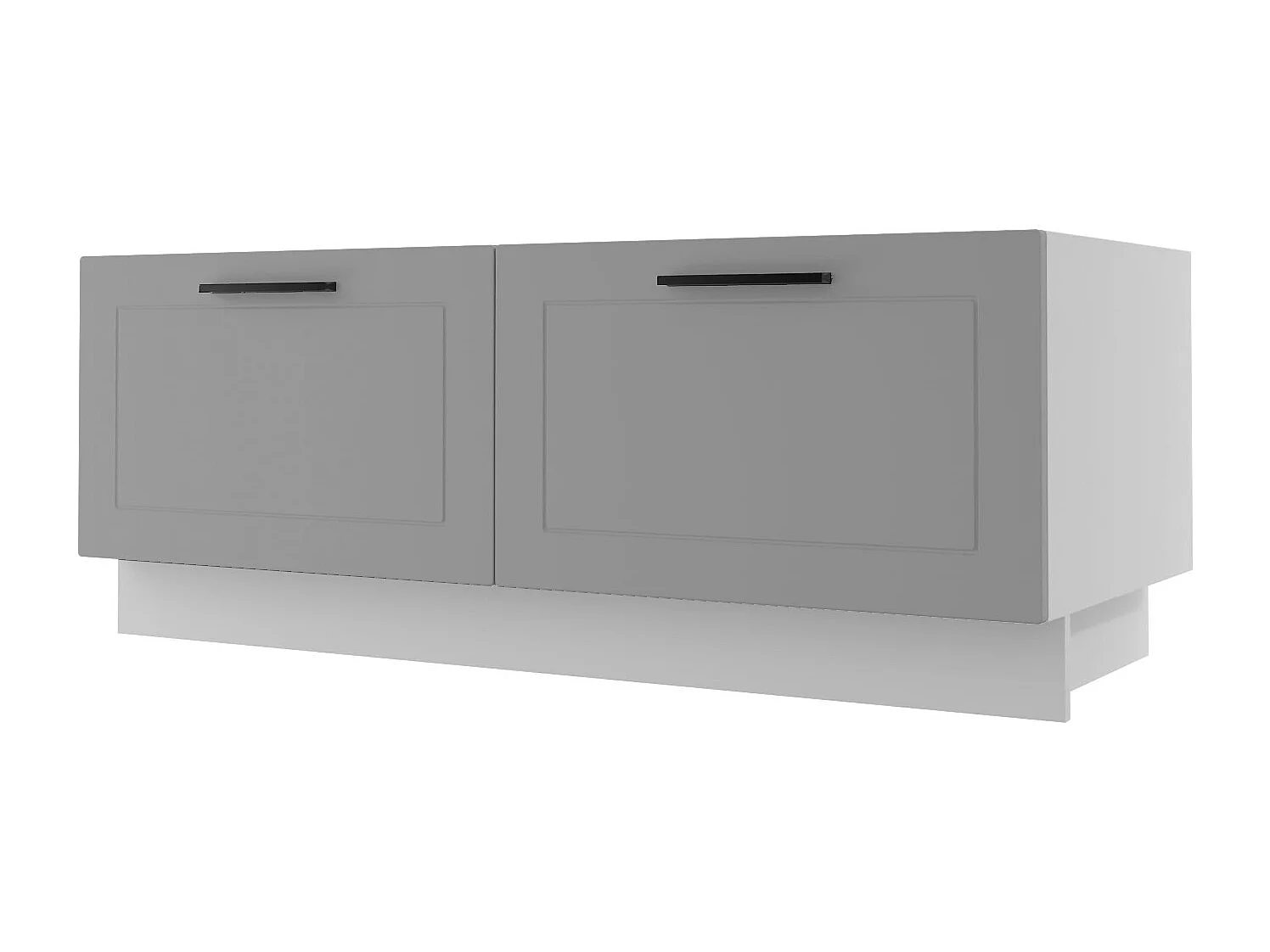 KÜCHENBANK Kvantum D2A/120 Dust Grey Matt / Weiß Matt 120 / 50 / 46cm