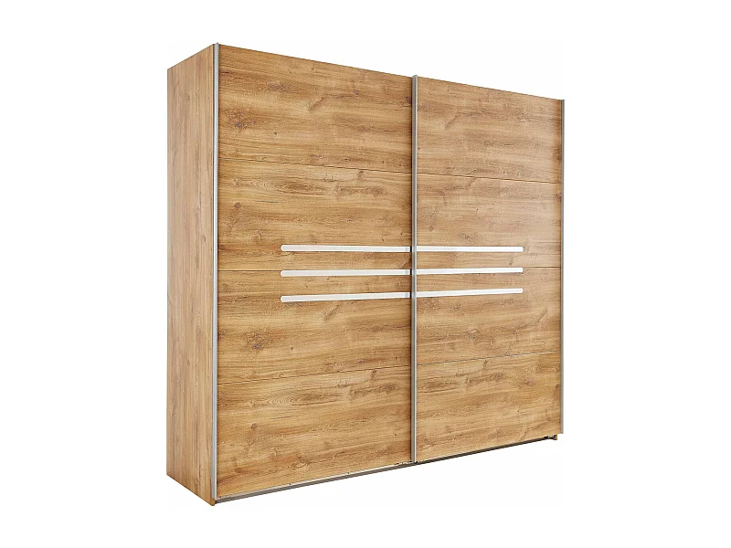 SCHWEBETÜRENSCHRANK Anna plankeneiche 225 / 65 / 210cm