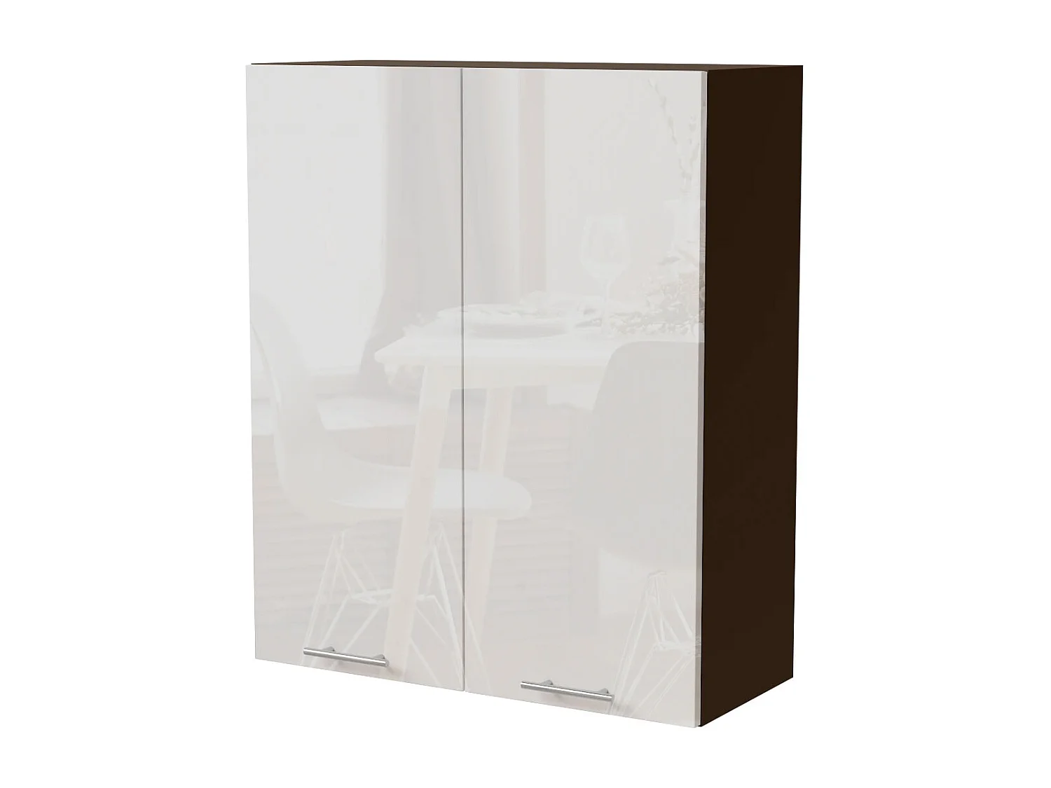 KÜCHENHÄNGESCHRANK Essen W4/80 Weiß Hochglanz / Lava Matt 80 / 32,5 / 96cm