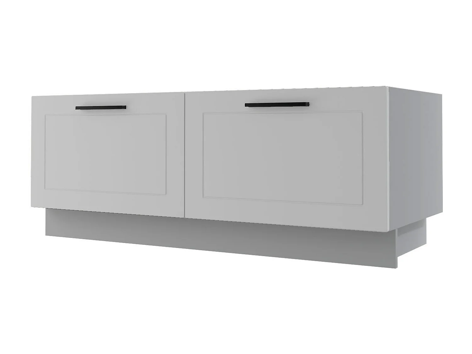 KÜCHENBANK Kvantum D2A/120 Weiß Matt / Grau Matt 120 / 50 / 46cm