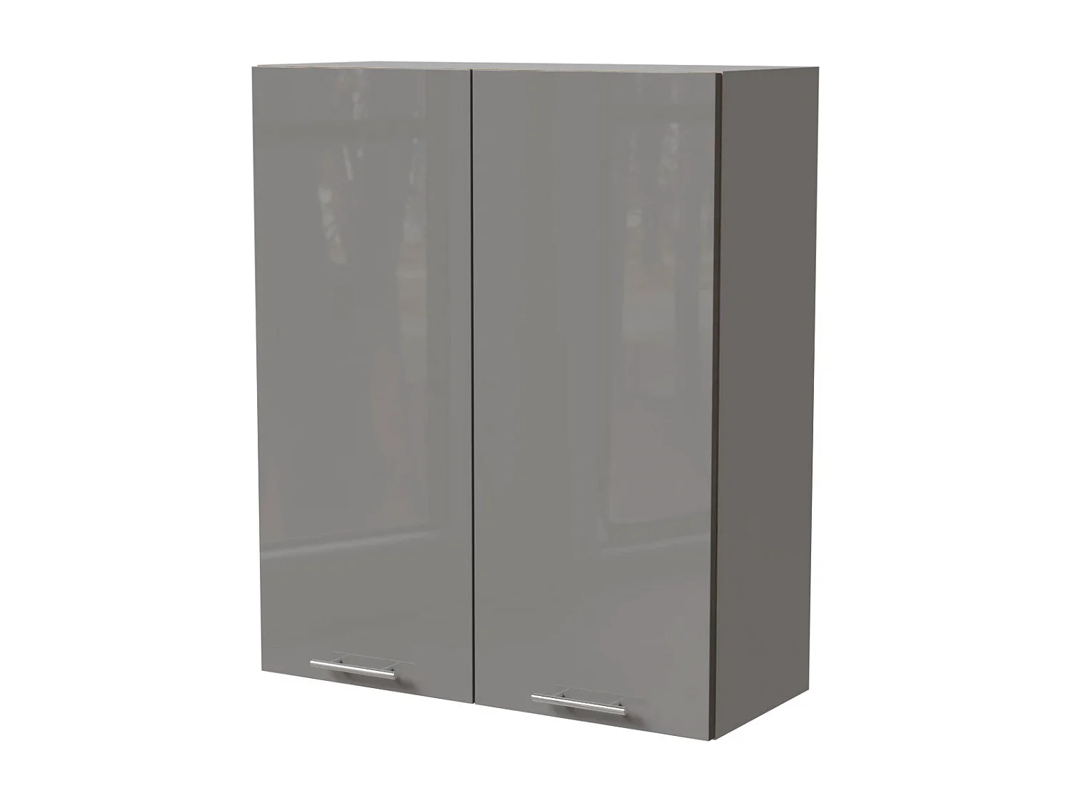 KÜCHENHÄNGESCHRANK Essen W4/80 Grau Hochglanz / Grau Matt 80 / 32,5 / 96cm