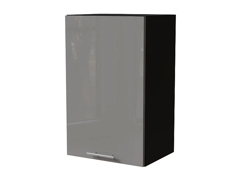 KÜCHENHÄNGESCHRANK Essen W2/45 Grau Hochglanz / Schwarz Matt 45 / 32,5 / 72cm