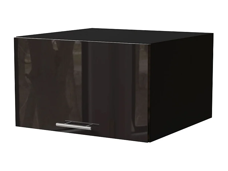 AUFSATZSCHRANK Essen W6B/60 Schwarz Hochglanz / Schwarz Matt 60 / 59 / 36cm