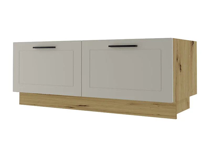 KÜCHENBANK Kvantum D2A/120 Vanille Matt / Eiche Artisan Matt 120 / 50 / 46cm