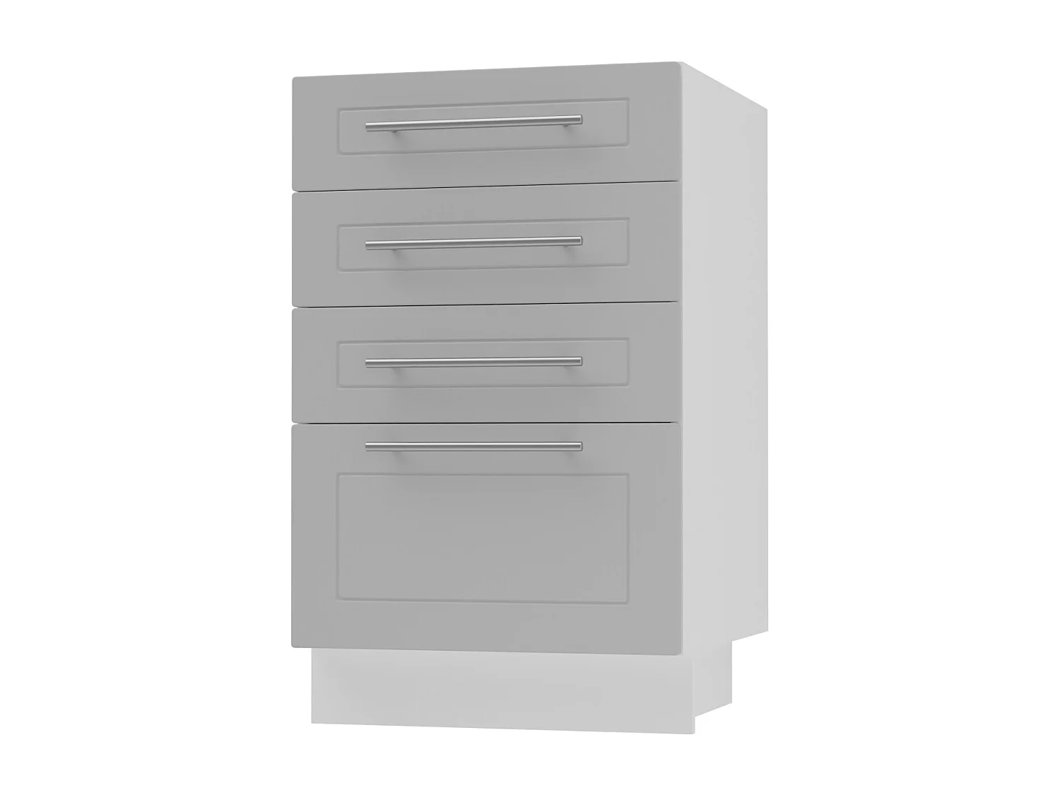 SCHUBLADENUNTERSCHRANK Kvantum D4A/40 Dust Grey Matt / Weiß Matt 40 / 50 / 82cm