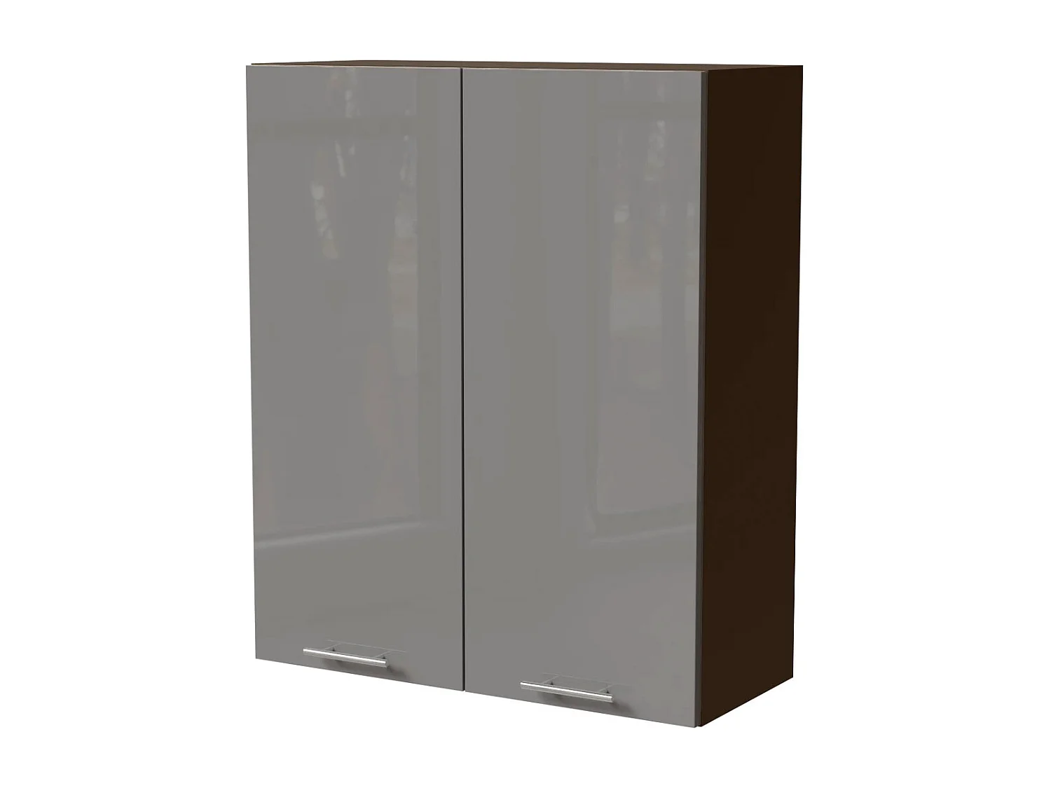 KÜCHENHÄNGESCHRANK Essen W4/80 Grau Hochglanz / Lava Matt 80 / 32,5 / 96cm