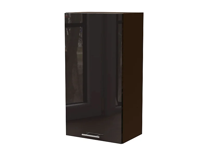 KÜCHENHÄNGESCHRANK Essen W4/50 Schwarz Hochglanz / Lava Matt 50 / 32,5 / 96cm