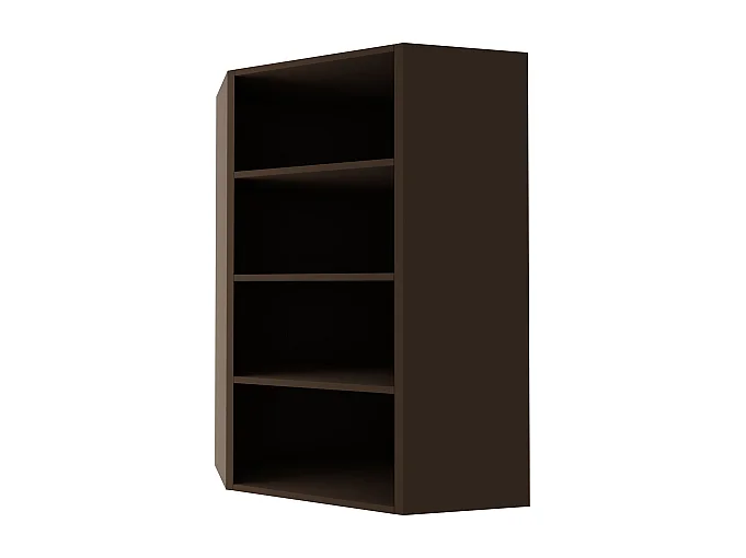 ECK-HÄNGESCHRANK Essen W4/10/60 Weiß Hochglanz / Eiche Artisan Matt 60 / 60 / 96cm