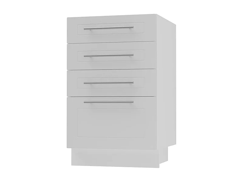 SCHUBLADENUNTERSCHRANK Kvantum D4A/40 Weiß Matt / Weiß 40 / 50 / 82cm