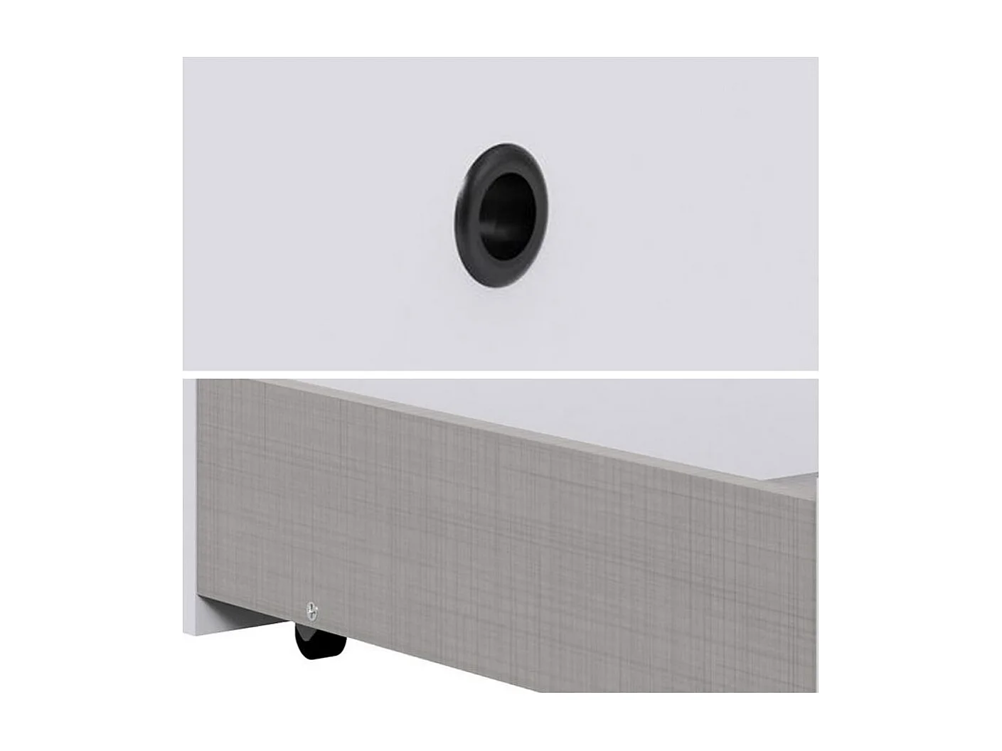 BETTSCHUBKASTEN Rügen weiß 134 / 56 / 12cm