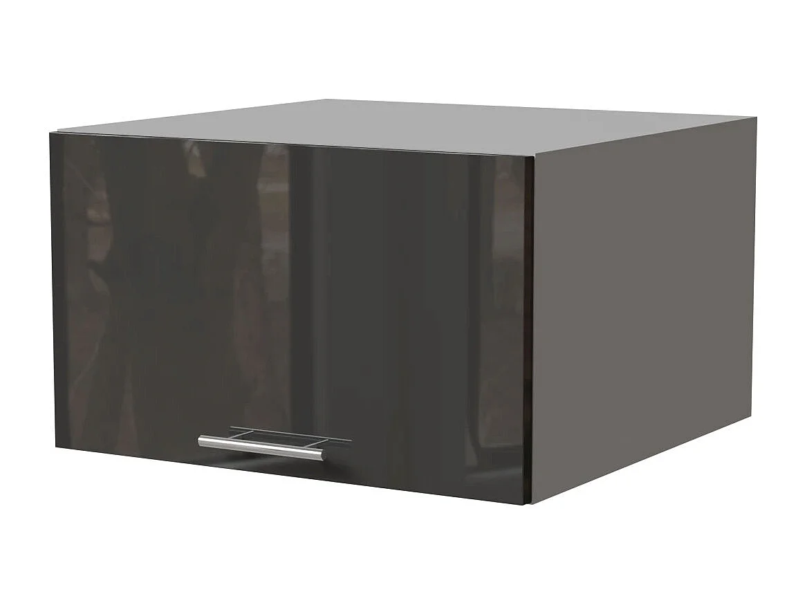 AUFSATZSCHRANK Essen W6B/60 Graphit Hochglanz / Grau Matt 60 / 59 / 36cm