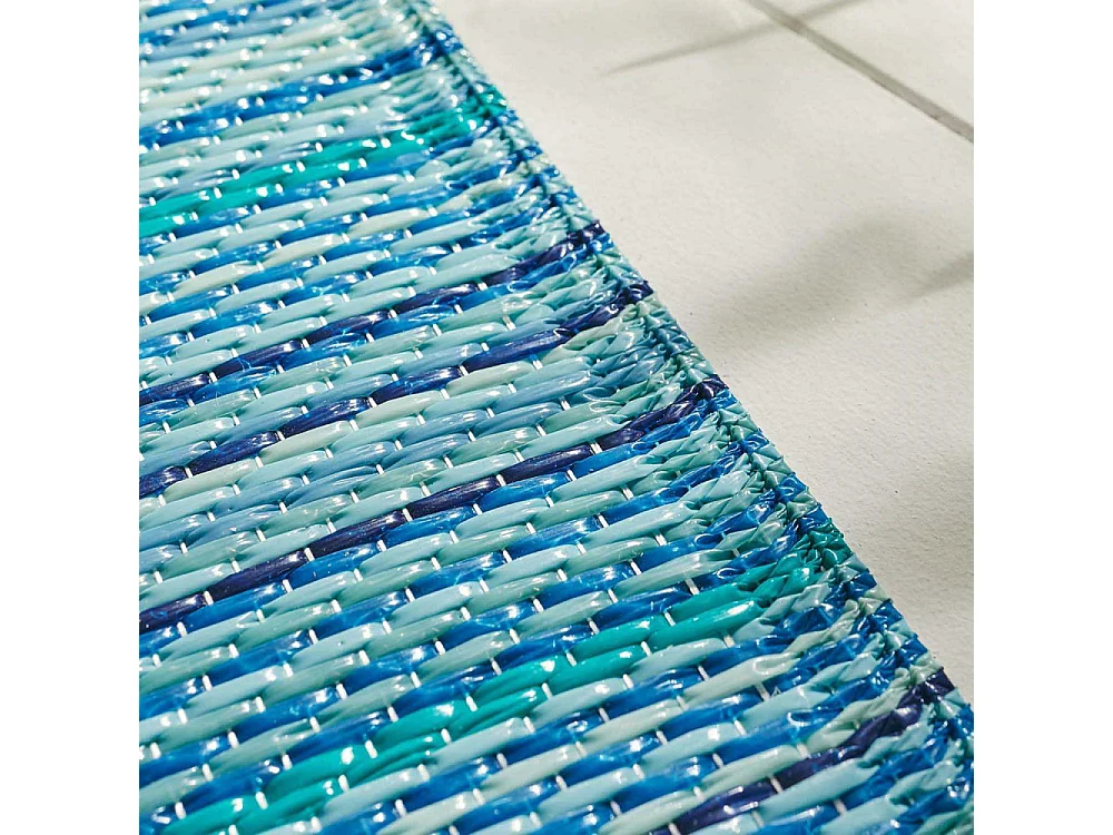 Tapis extérieur en polypropylène Spargi 1746 bleu 180 x 280 cm