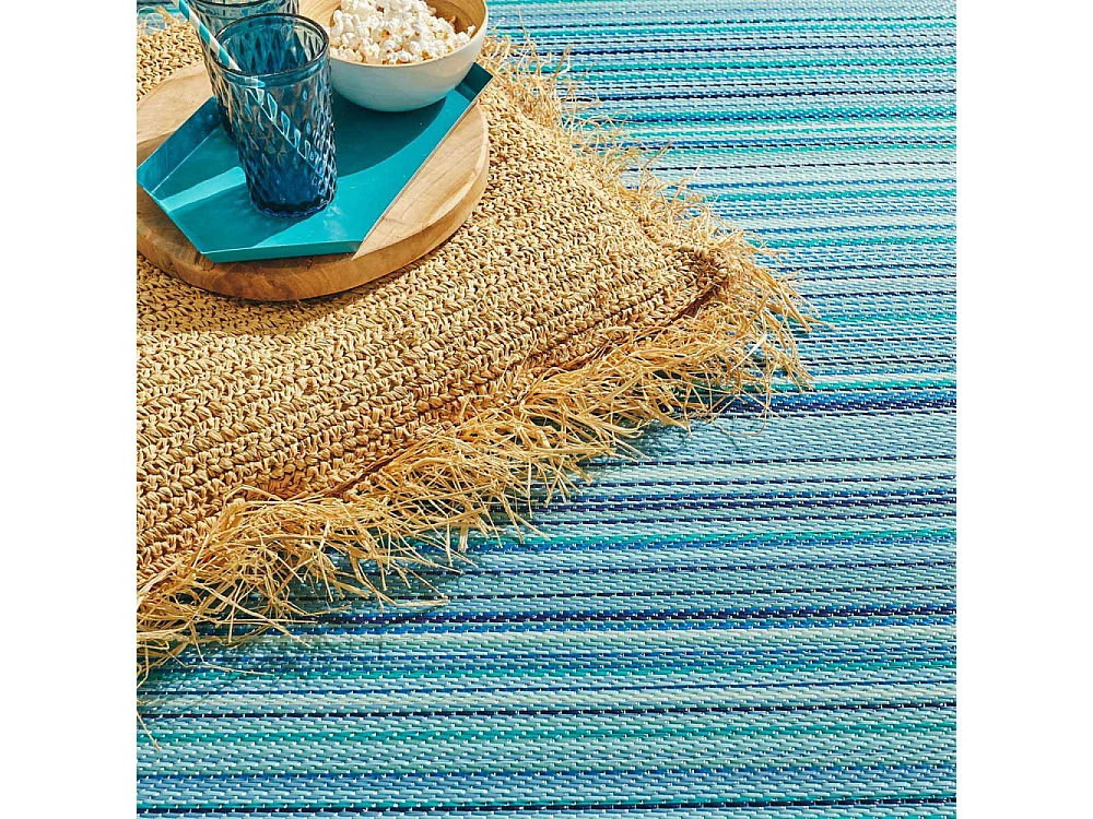 Tapis extérieur en polypropylène Spargi 1746 bleu 180 x 280 cm