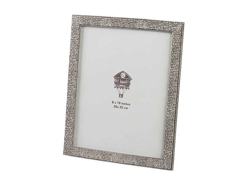 Portafotos Resina Plateado 20x25 Cm
