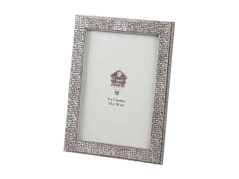 Portafotos Resina Plateado 13x18 Cm