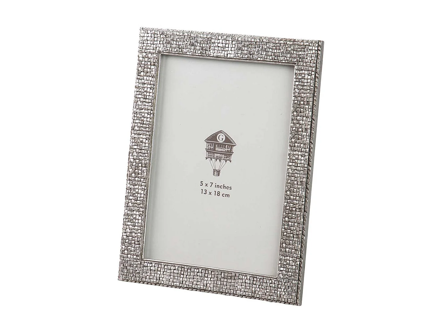 Portafotos Resina Plateado 13x18 Cm