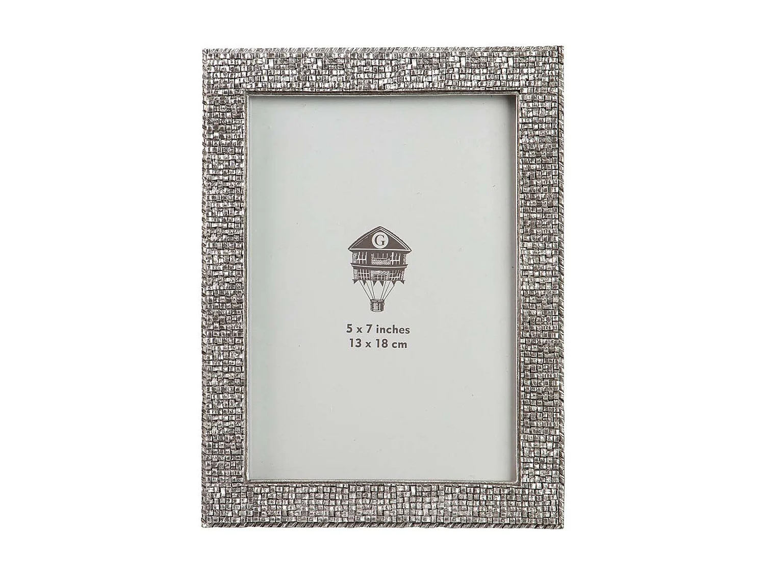 Portafotos Resina Plateado 13x18 Cm