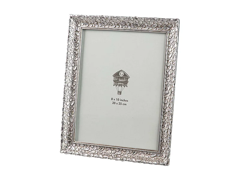 Portafotos Resina Plateado 20x25 Cm