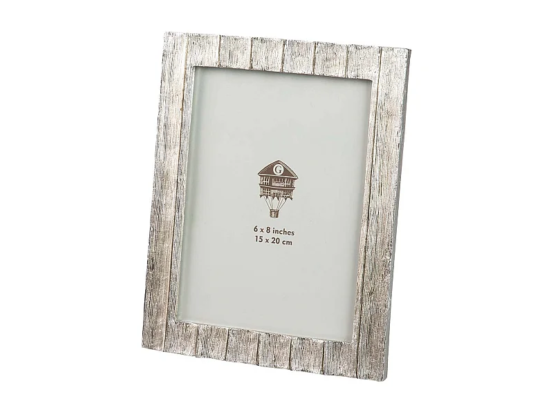 Portafotos Resina Plateado 15x20 Cm