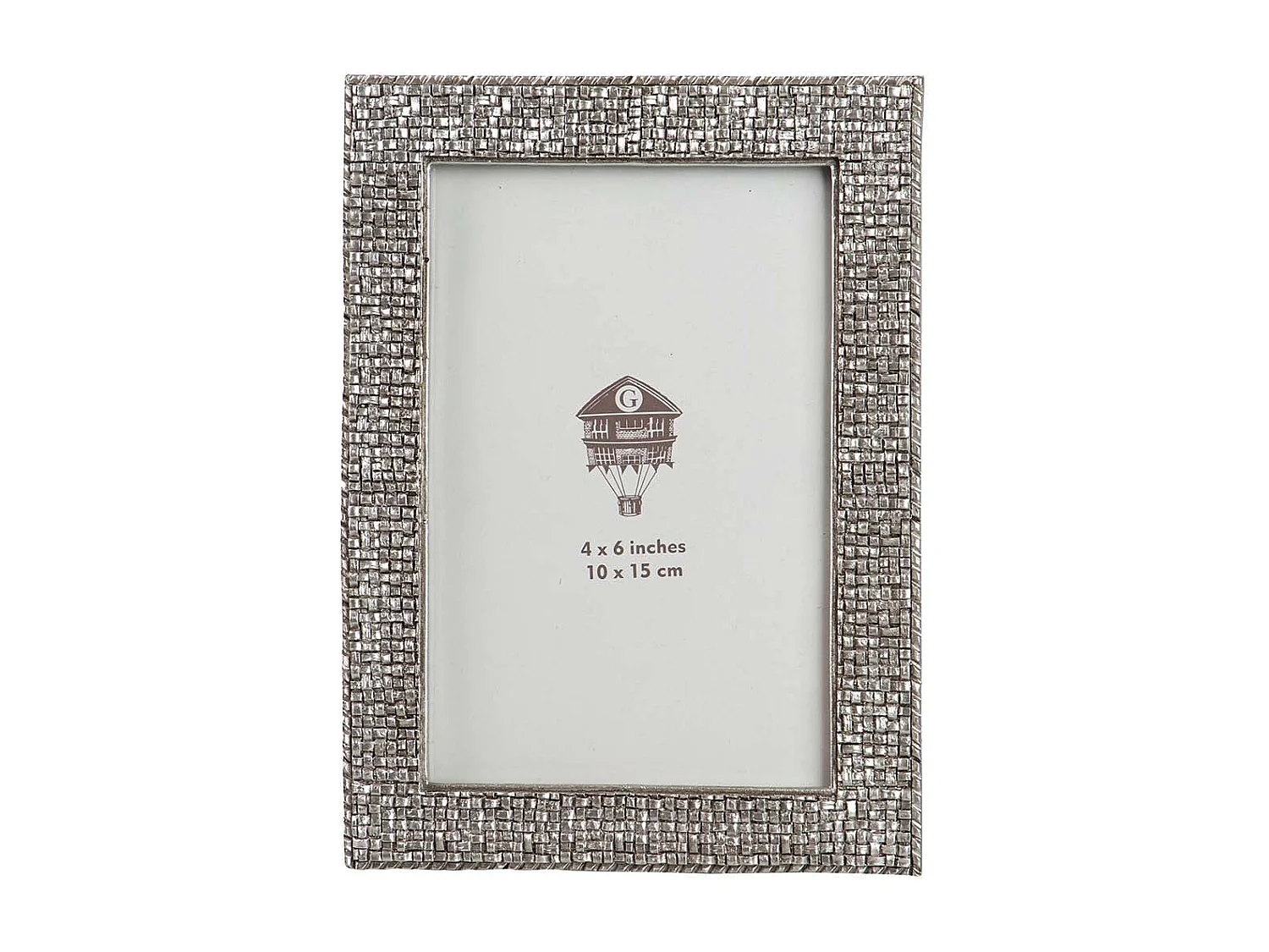 Portafotos Resina Plateado 10x15 Cm