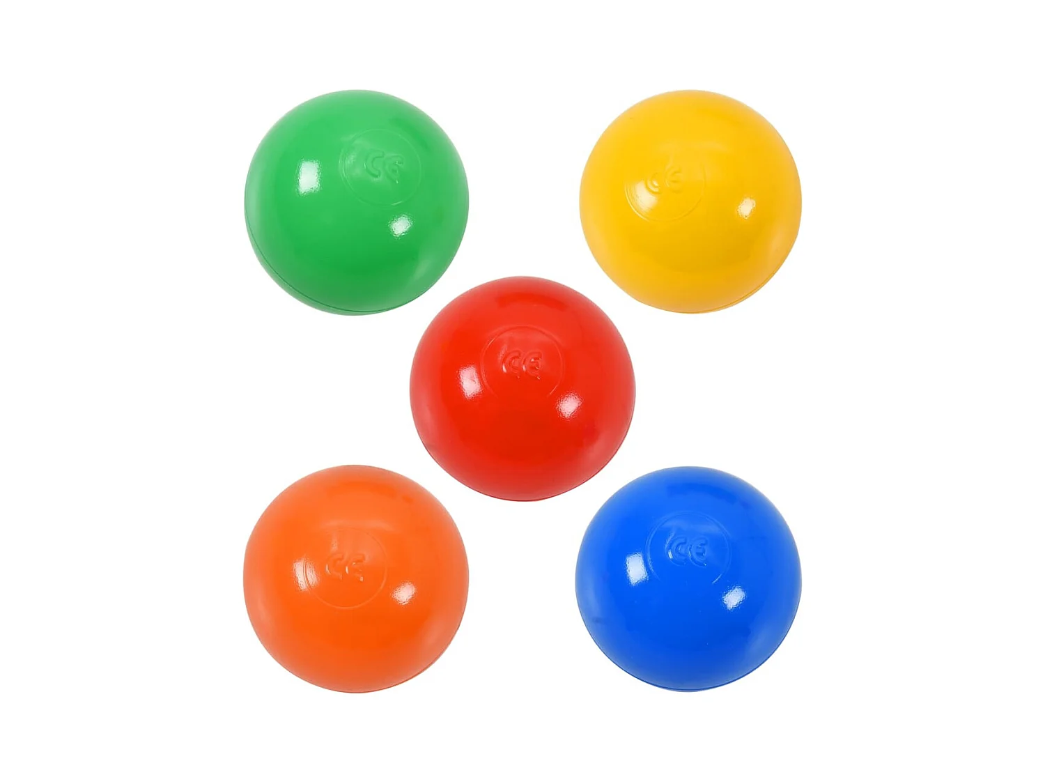 Ballenbak voor kinderen met 300 ballen 75x75x32 cm BE568491