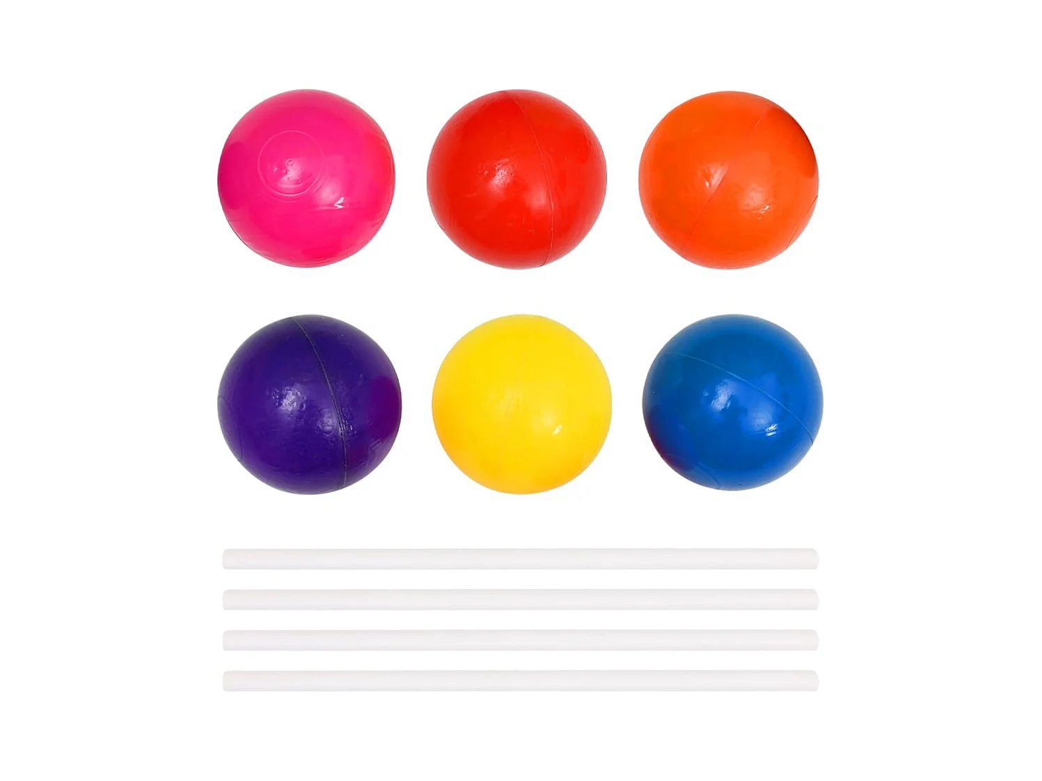 Ballenbak voor kinderen met 50 ballen 75x75x32 cm BE947492