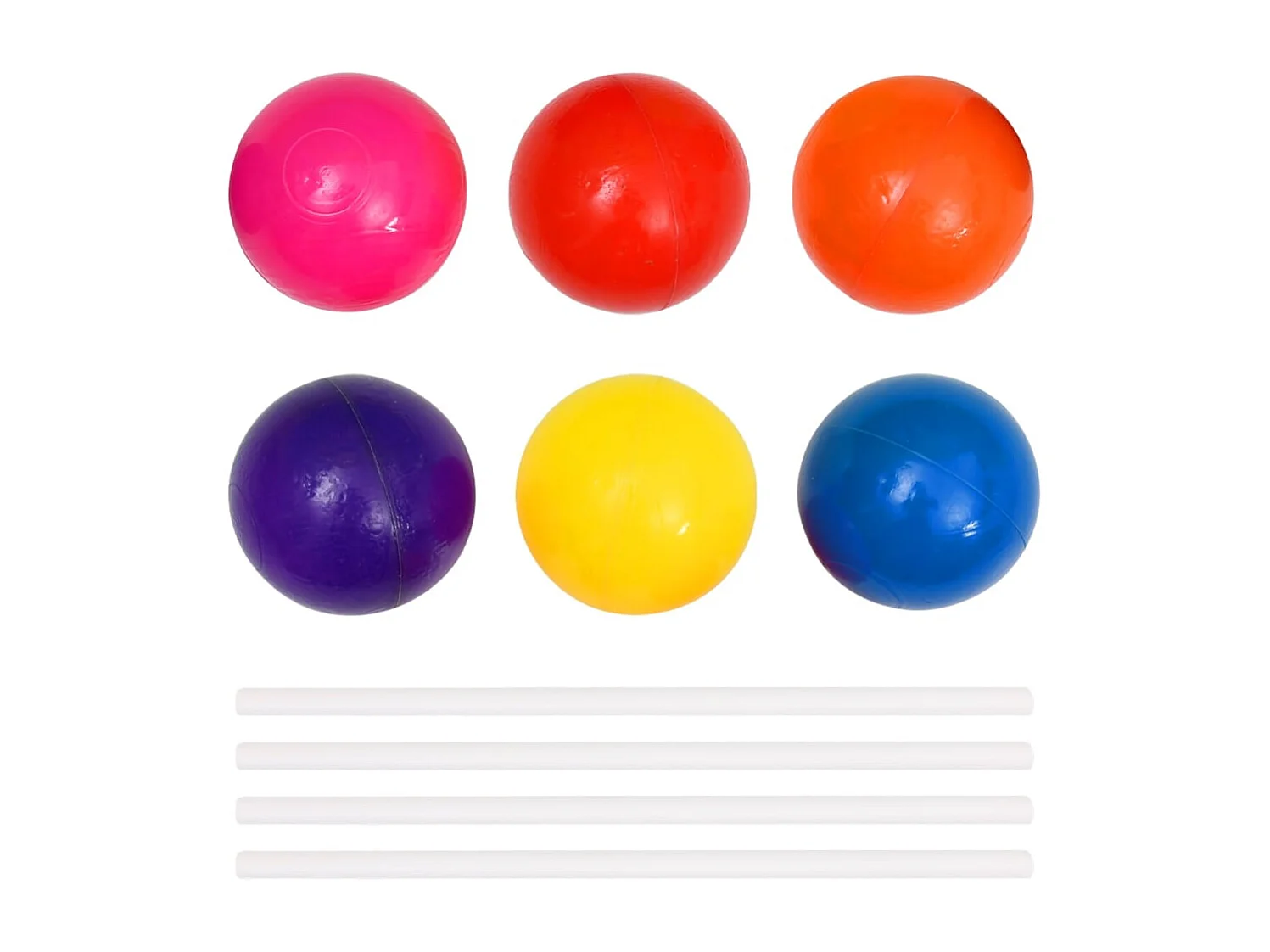 Piscine à balles avec 50 balles pour enfants 75x75x32 cm FR660251