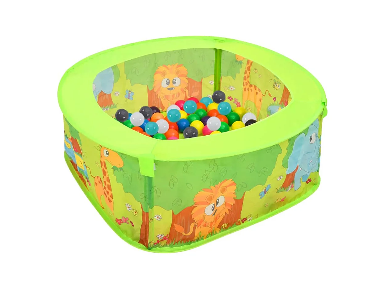 Ballenbak voor kinderen met 300 ballen 75x75x32 cm BE303837