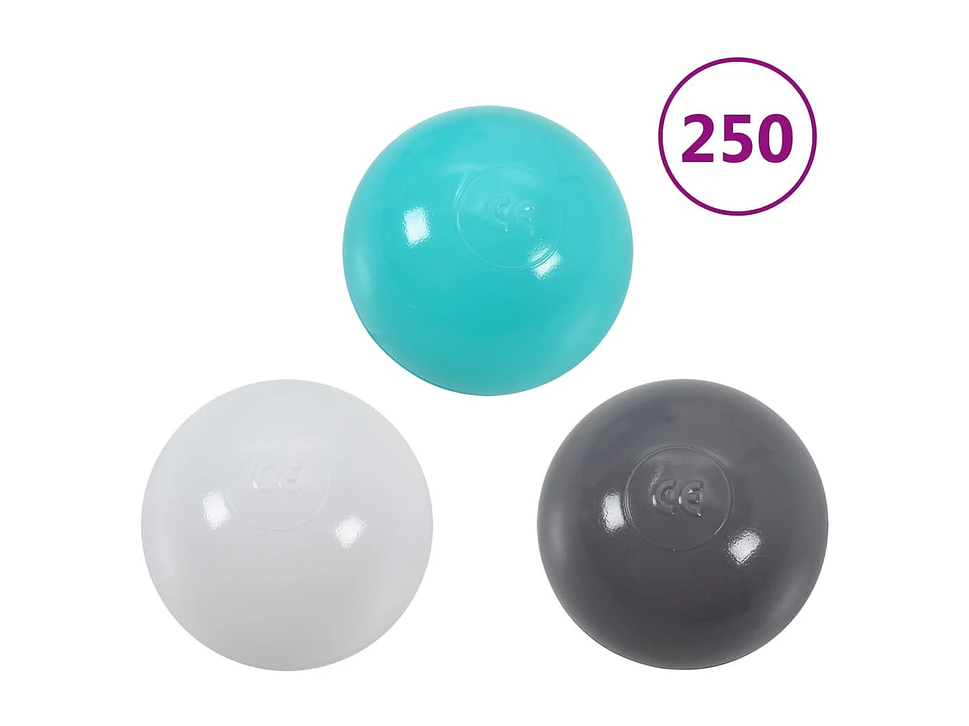 Piscine à balles avec 300 balles pour enfants 75x75x32 cm FR139517