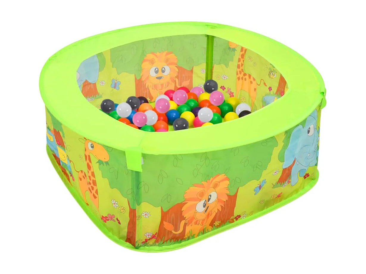 Piscine à balles avec 300 balles pour enfants 75x75x32 cm FR821237