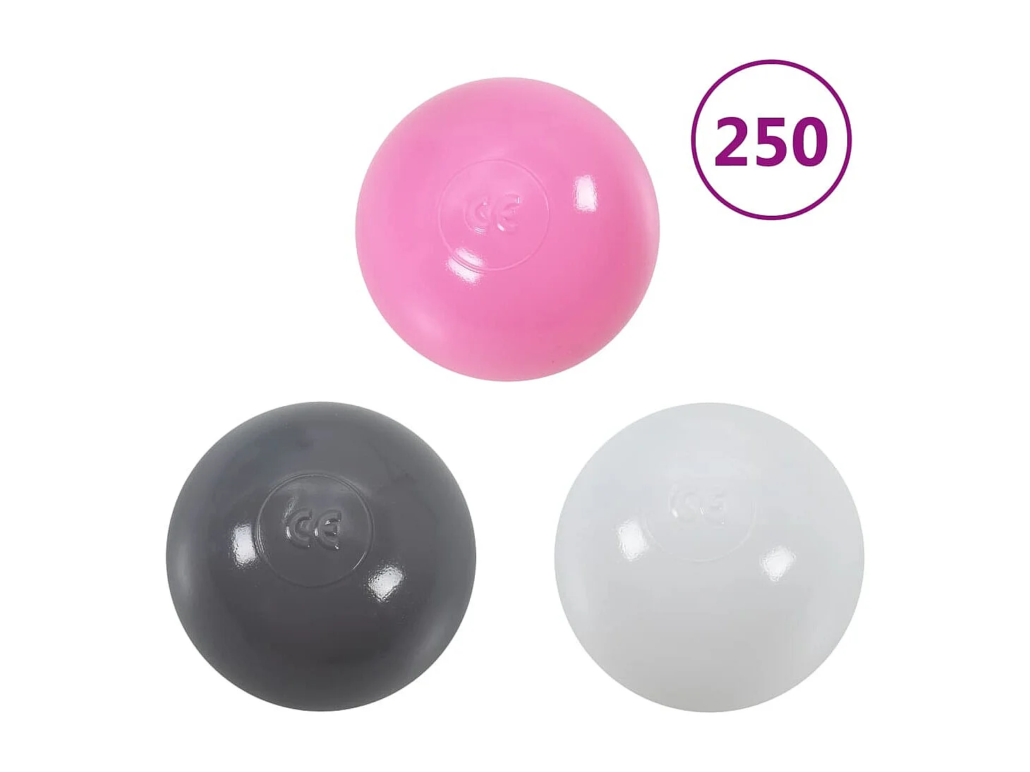 Piscine à balles avec 300 balles pour enfants 75x75x32 cm FR821237