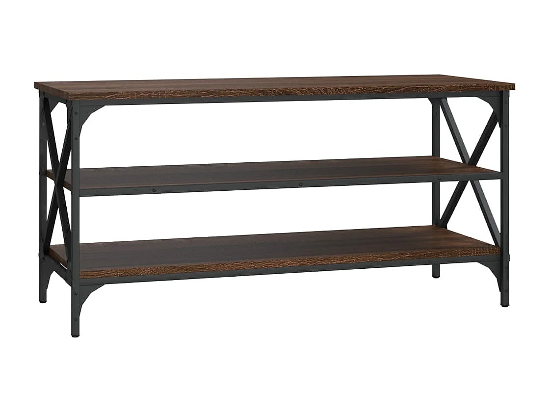 Meuble TV Chêne marron 100x40x50 cm Bois d'ingénierie FR671331